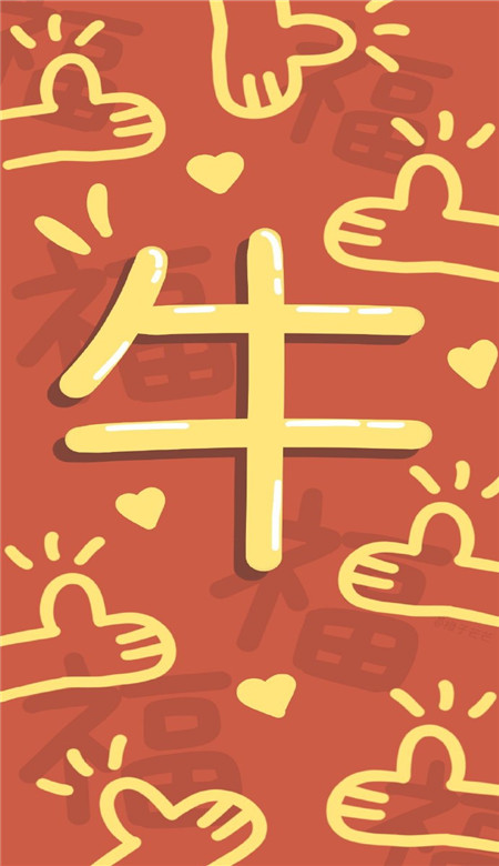 2021牛年最新熱門的卡通壁紙皮膚 一組可愛(ài)卡通壁紙