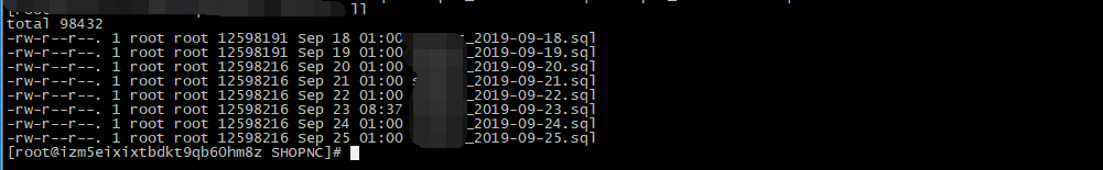 mysql備份腳本并保留7天