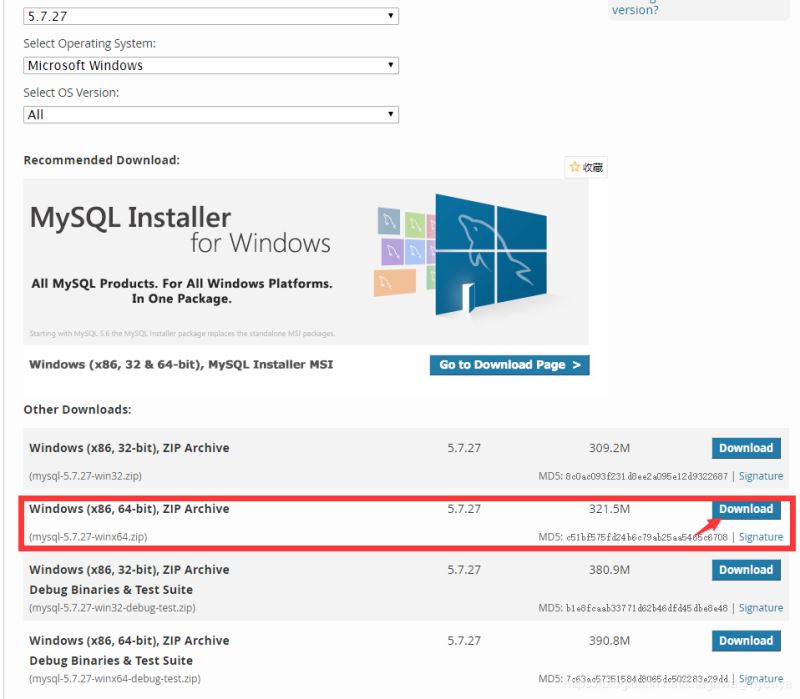 MySQL5.7.27-winx64版本win10下載安裝教程圖解