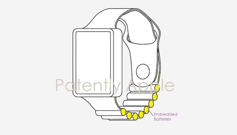 蘋果 Apple Watch 電池表帶專利曝光，將緩解續航焦慮