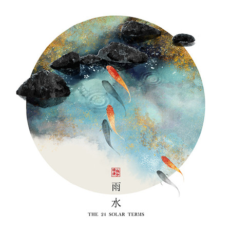 超好看的二十四節氣古風插畫素材 說好永遠的不知怎么就散了