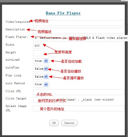 在WordPress中安裝使用視頻播放器插件Hana Flv Player