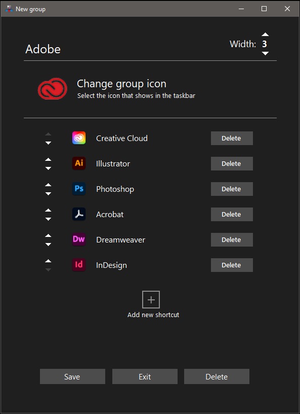 TaskbarGroups：可對 Windows 10 任務欄快捷方式分組的小工具，開源免費