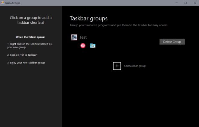 TaskbarGroups：可對 Windows 10 任務欄快捷方式分組的小工具，開源免費
