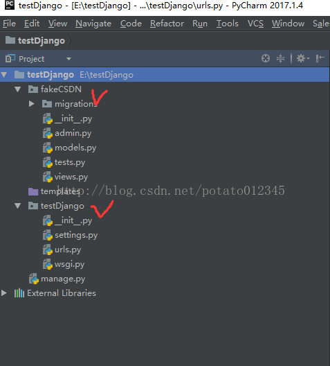 python使用Pycharm創建一個Django項目