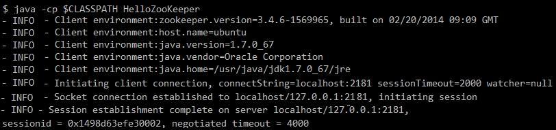 ZooKeeper Java API編程實例分析