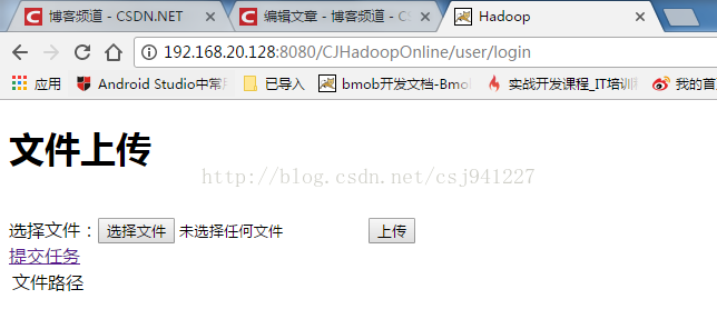 Java/Web調用Hadoop進行MapReduce示例代碼