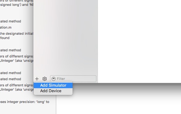 Xcode8 更新解決模擬器找不到的方法