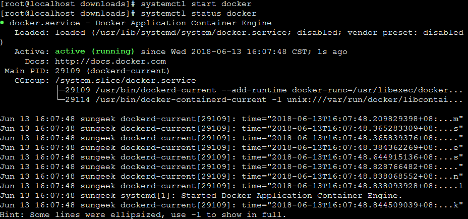 Centos7下安裝與卸載docker應用容器引擎的方法