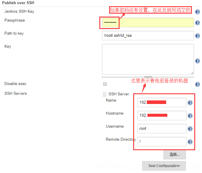 jenkins中通過Publish Over SSH插件將項目部署到遠程機器上的講解說明