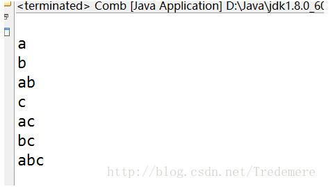 Java實(shí)現(xiàn)abc字符串排列組合