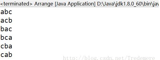 Java實(shí)現(xiàn)abc字符串排列組合