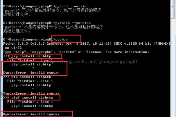 解決pip install xxx報錯SyntaxError: invalid syntax的問題