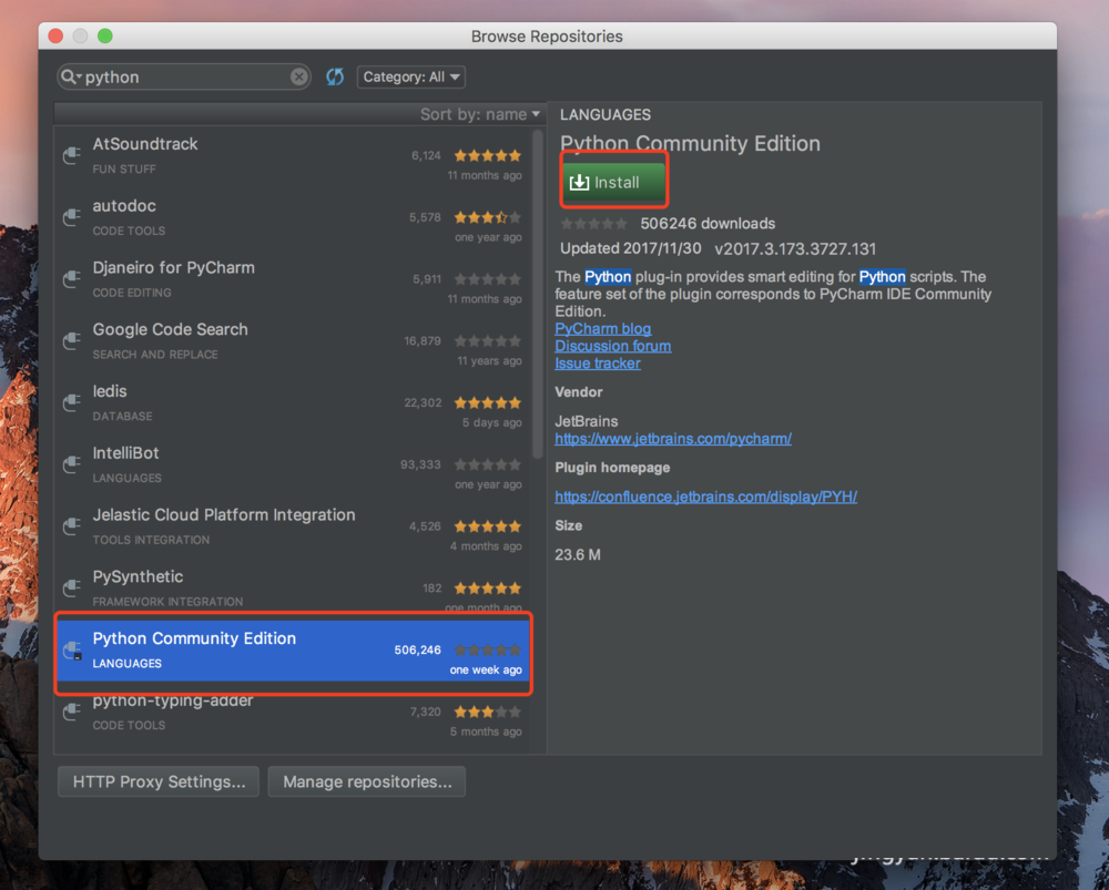 IntelliJ IDEA安裝運行python插件方法