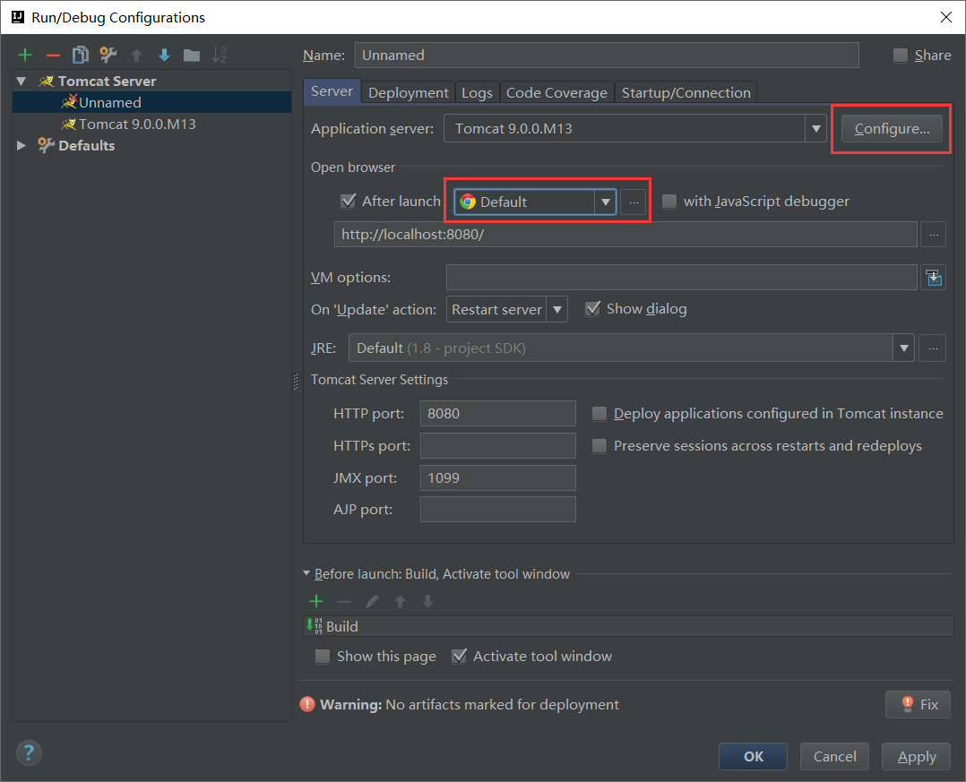 IntelliJ IDEA配置Tomcat（完整版圖文教程）