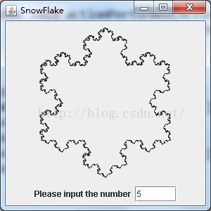 java遞歸實(shí)現(xiàn)科赫雪花