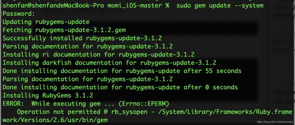 CocoaPods1.9.0 安裝使用教程詳解