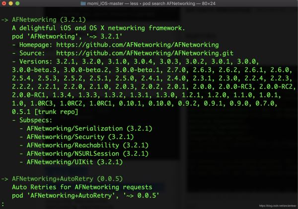 CocoaPods1.9.0 安裝使用教程詳解