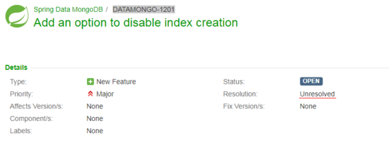SpringBoot MongoDB 索引沖突分析及解決方法