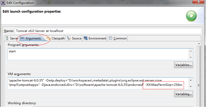 解決Eclipse Tomcat OutOfMemoryError:PermGen space的問題