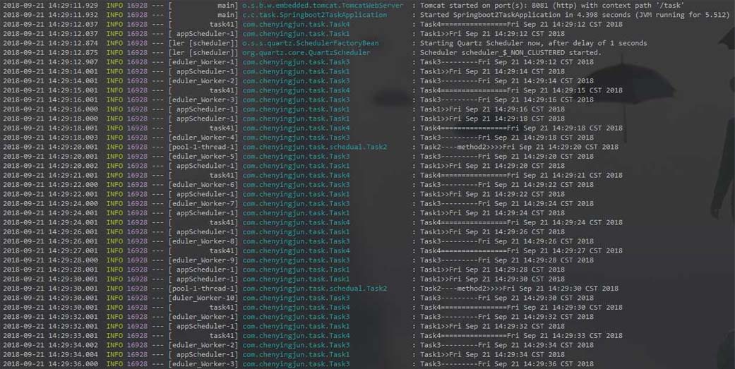 SpringBoot2 task scheduler 定時任務(wù)調(diào)度器四種方式