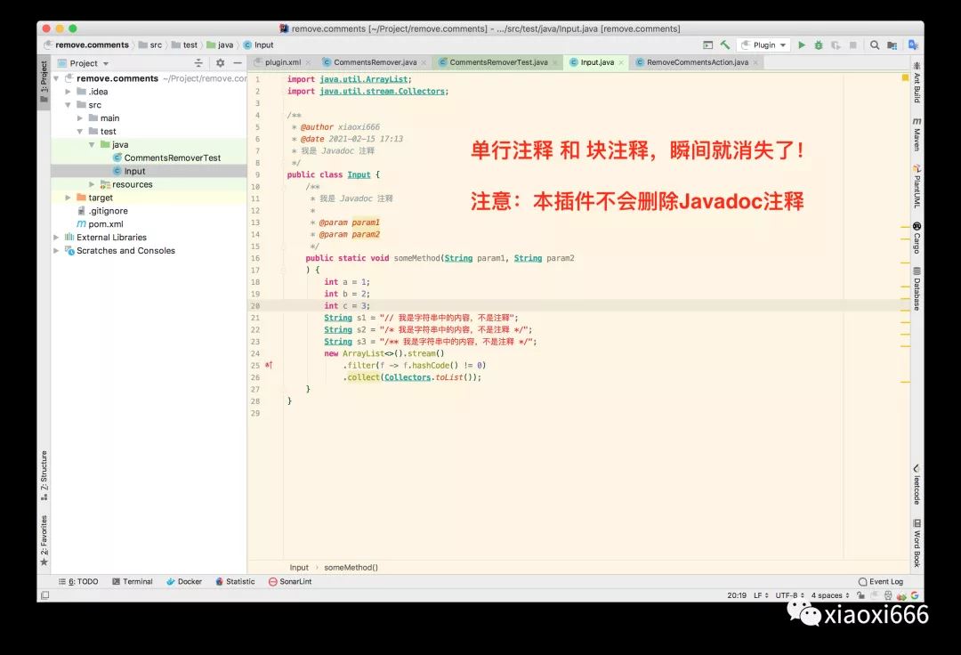 IDEA插件之快速刪除Java代碼中的注釋