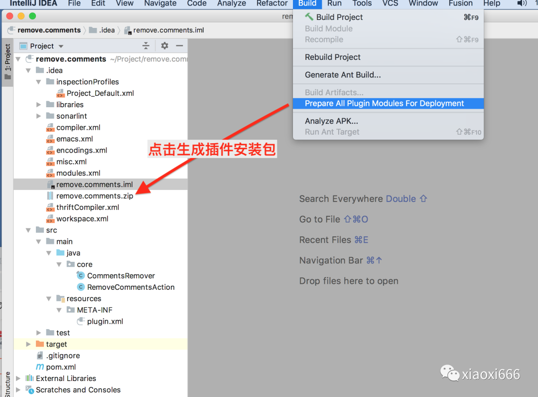 IDEA插件之快速刪除Java代碼中的注釋