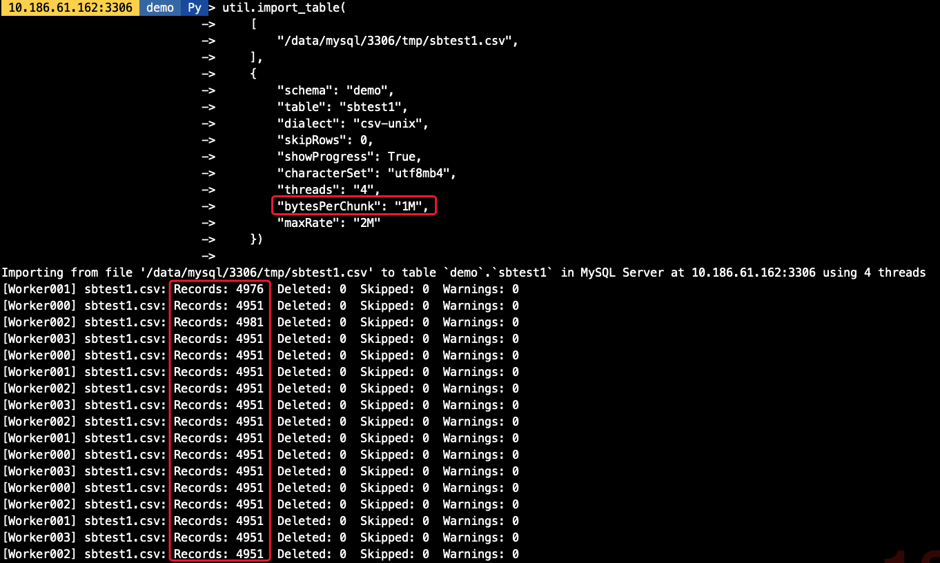 MySQL Shell import_table數(shù)據(jù)導(dǎo)入的實(shí)現(xiàn)