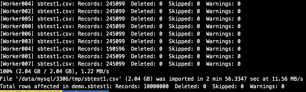 MySQL Shell import_table數(shù)據(jù)導(dǎo)入的實(shí)現(xiàn)
