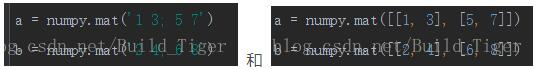 python numpy中mat和matrix的區(qū)別