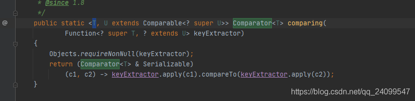 Java Comparator.comparing比較導(dǎo)致空指針異常的解決