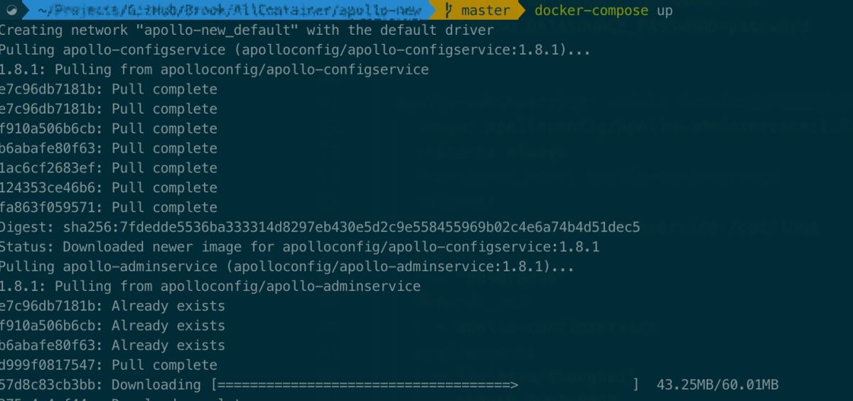 docker compose 一鍵部署分布式配置中心Apollo的過程詳解