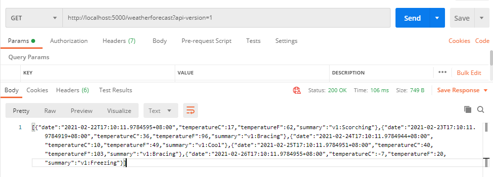 ASP.NET Core WebApi版本控制的實現