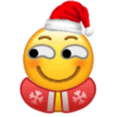 2021圣誕節emoji聊天表情大全 戴圣誕帽的emoji可愛表情合集