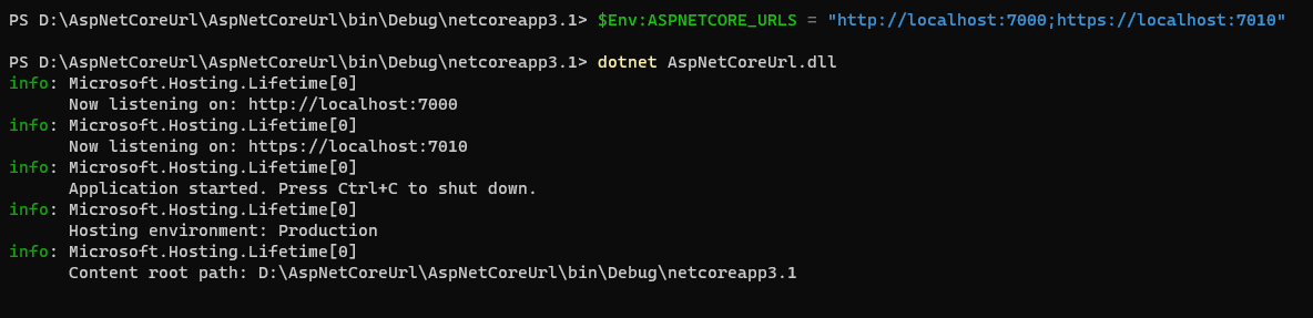 ASP.NET Core設(shè)置URLs的五種方法