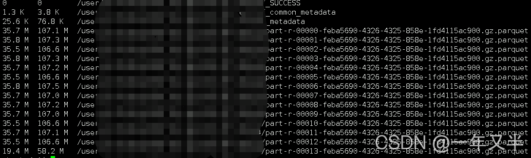 pyspark操作hive分區表及.gz.parquet和part-00000文件壓縮問題