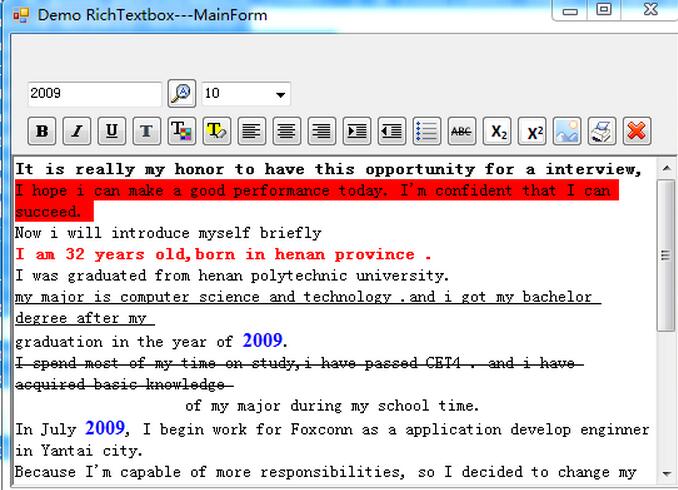 C# RichTextBox制作文本編輯器