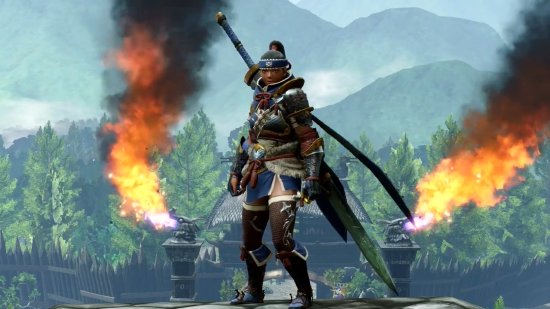 Steam版《怪物獵人：崛起》服裝展示 藏青服飾細節滿滿