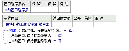 易語(yǔ)言保持標(biāo)題條激活狀態(tài)顏色總是明亮的