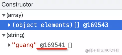通過 Chrome Devtools 的 Memory 工具證明 string 的內存分配方式