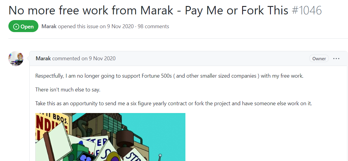 Faker.js 作者清空項目倉庫代碼