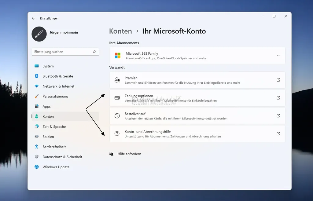 Windows 11設置應用即將可以管理微軟和Office賬號了