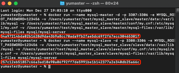 MacOS使用Docker創建MySQL主從數據庫的方法