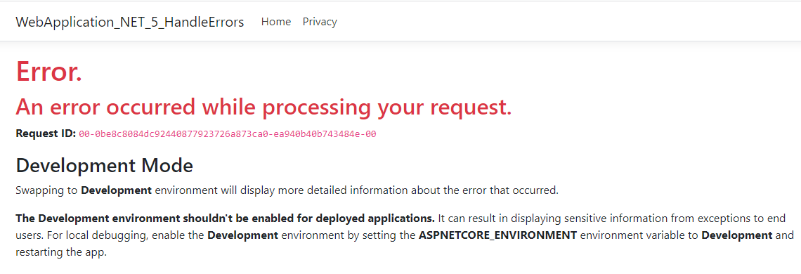 理解ASP.NET Core 錯誤處理機制(Handle Errors)