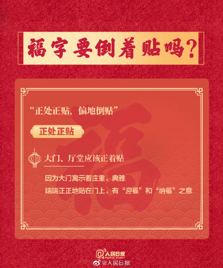 福字要倒著貼嗎？春聯的上下聯如何區分