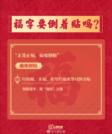 福字要倒著貼嗎？春聯的上下聯如何區分