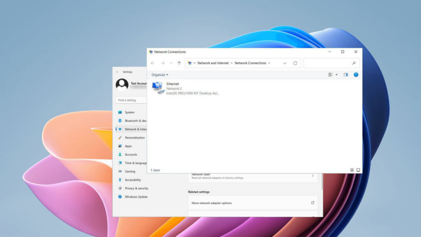 微軟騷操作，Windows 11 預覽版又恢復「網絡連接」經典控制面板設置