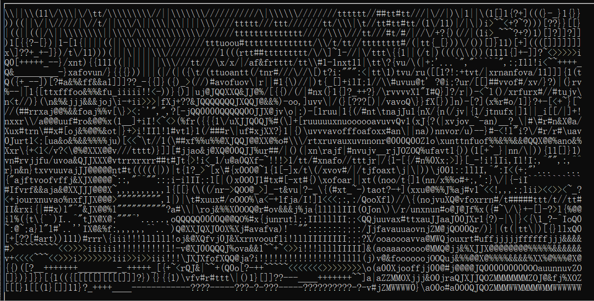 python繪制字符畫視頻的示例代碼