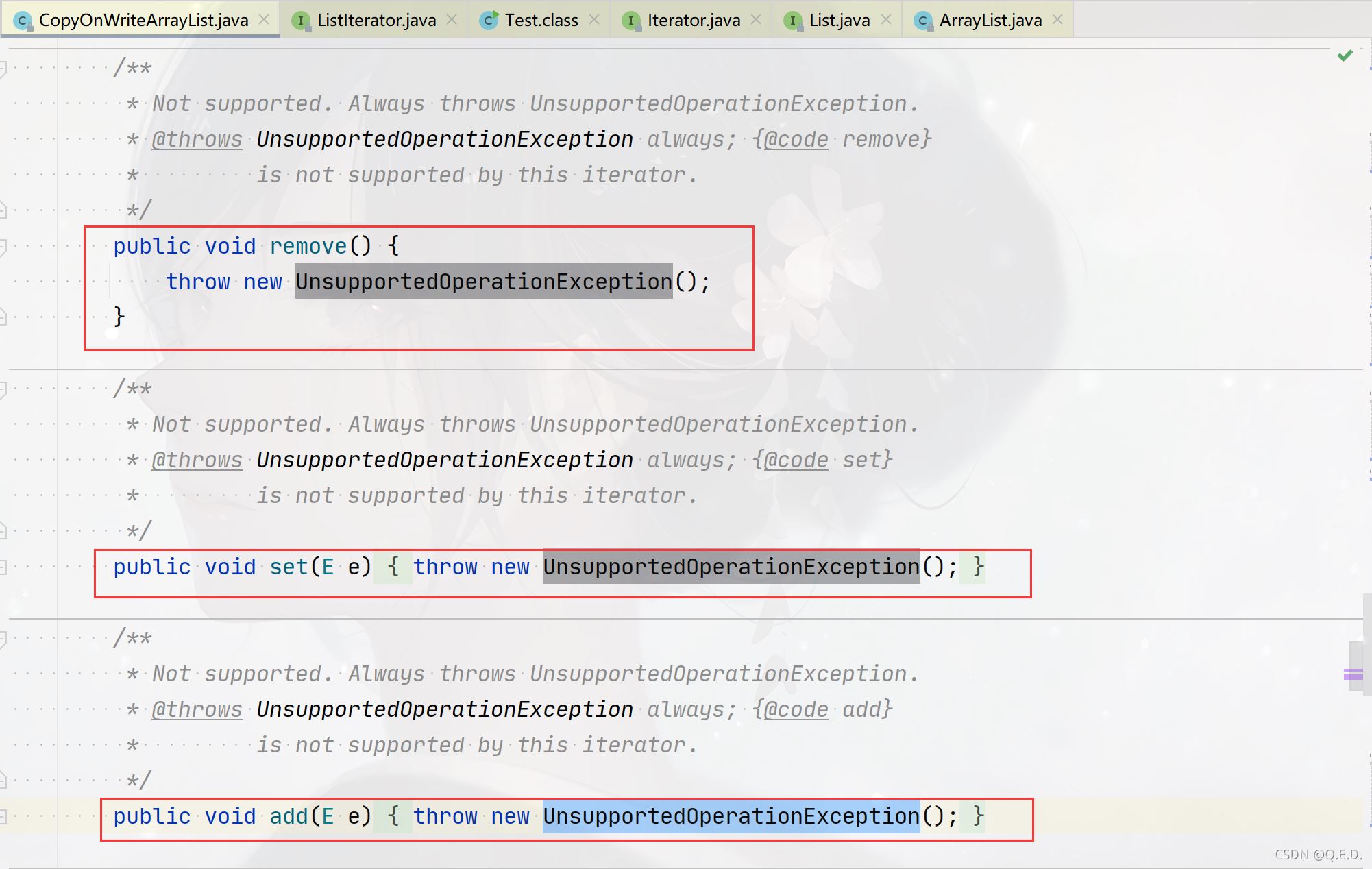 面試題:java中為什么foreach中不允許對元素進行add和remove