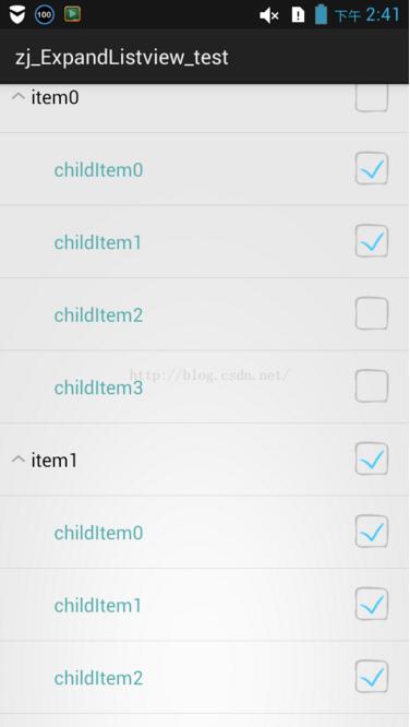 Android ExpandableListView單選以及多選實現代碼